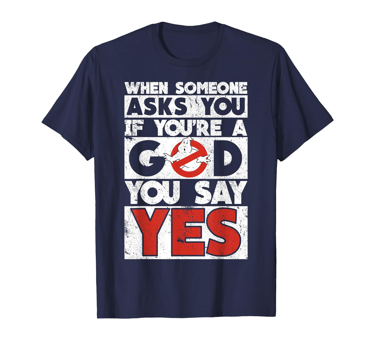 Ghostbusters Movie Quote Word Stack T-Shirt
