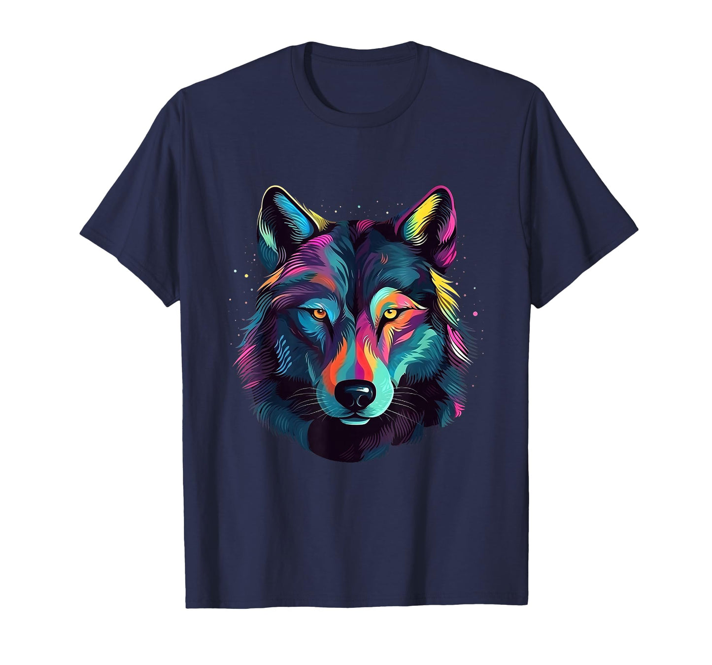 Wolf Pop Art Colorful Art Wolf Lover T-Shirt