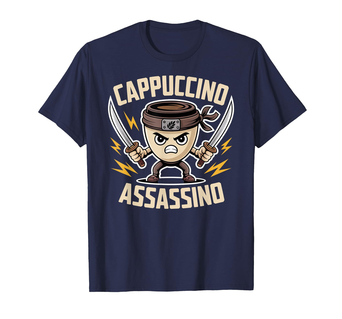 Cappuccino Assassino Coffee Ninja Meme Vibes T-Shirt