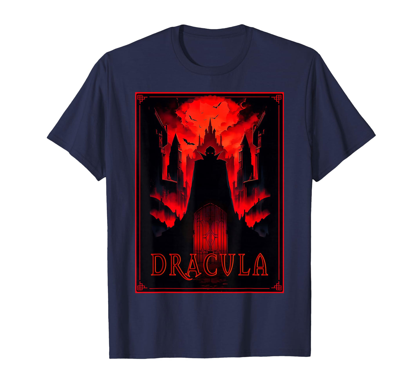 Dracula Gothic Horror Vampire Art -Halloween Vampire fans T-Shirt