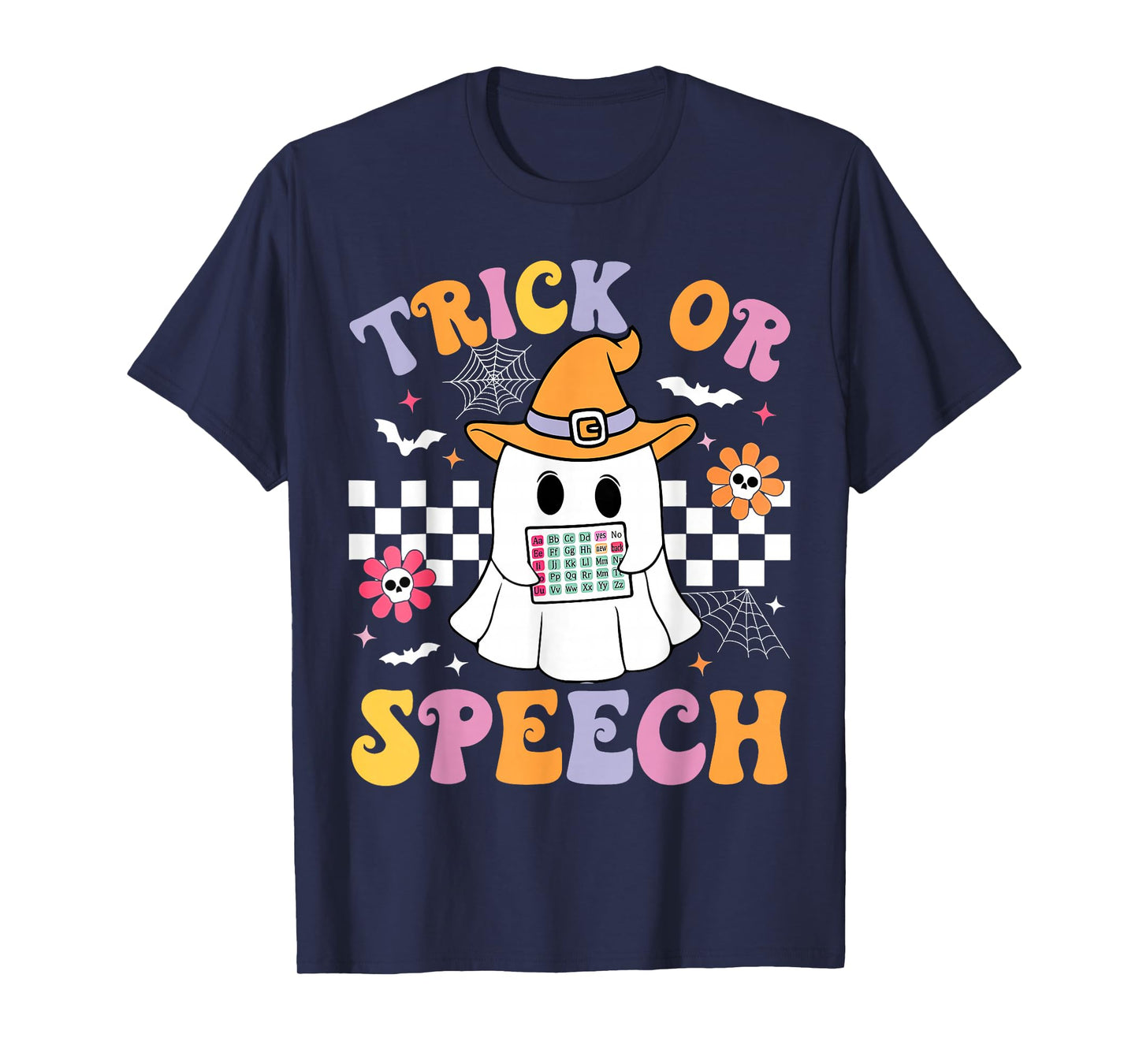 Trick Or Speech Halloween SLP Retro Speech Therapy Halloween T-Shirt