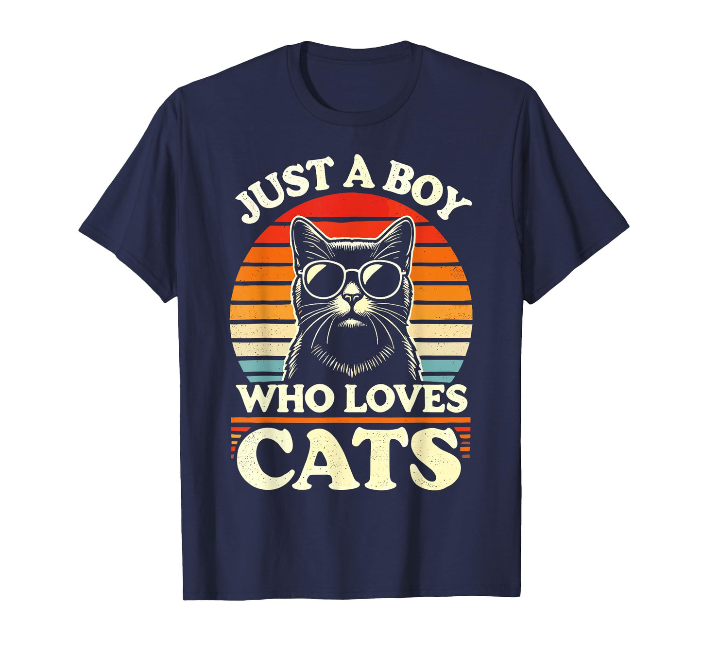 Cat Lover Just A Boy Who Loves Cats T-Shirt
