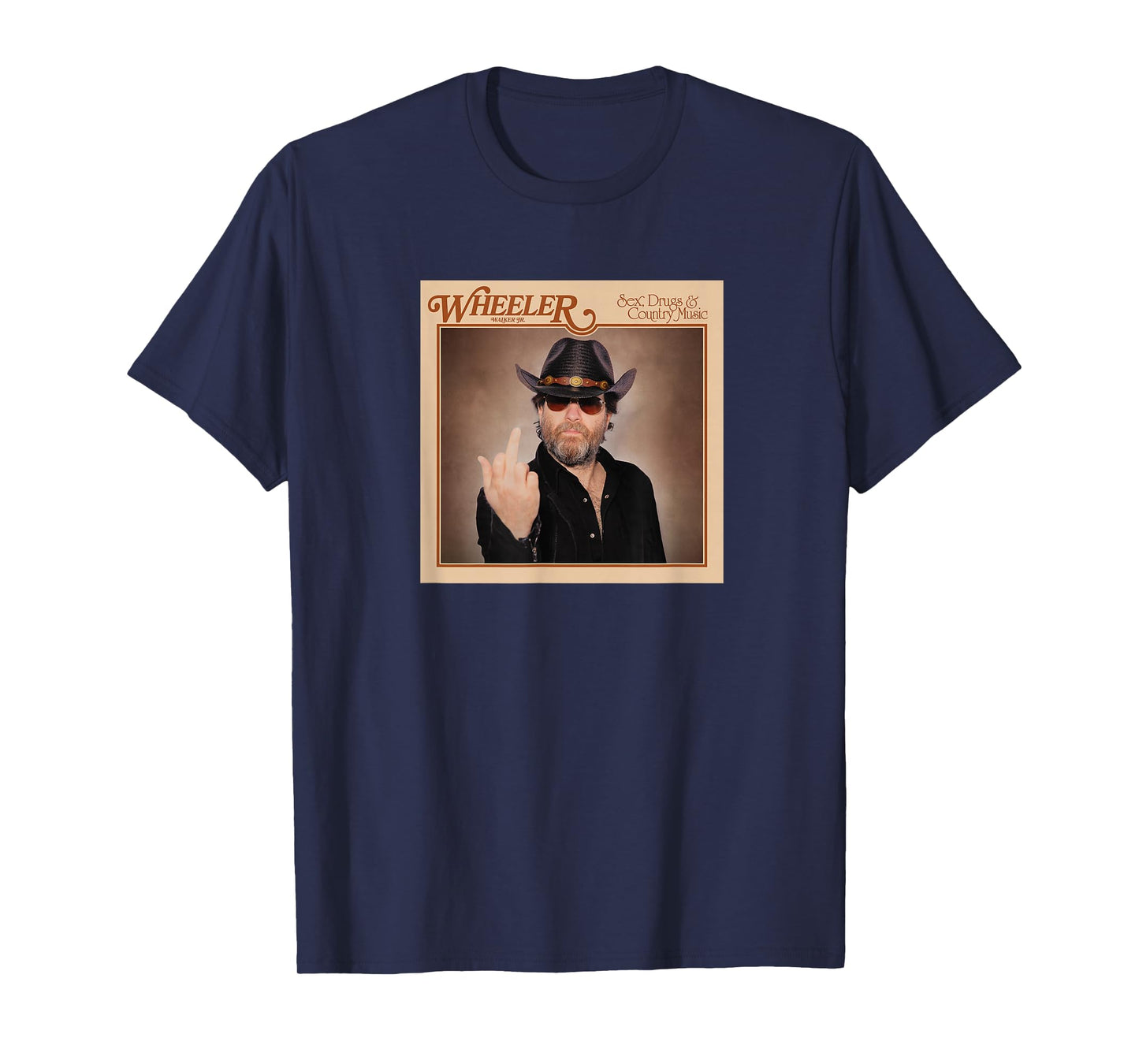 Wheeler Walker Jr. Sex, Drugs & Country Music Album Cove T-Shirt
