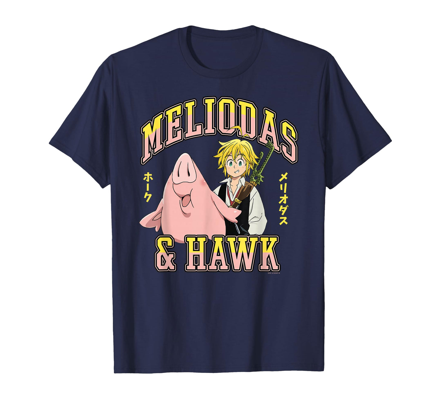 The Seven Deadly Sins Meliodas & Hawk Portrait Anime T-Shirt