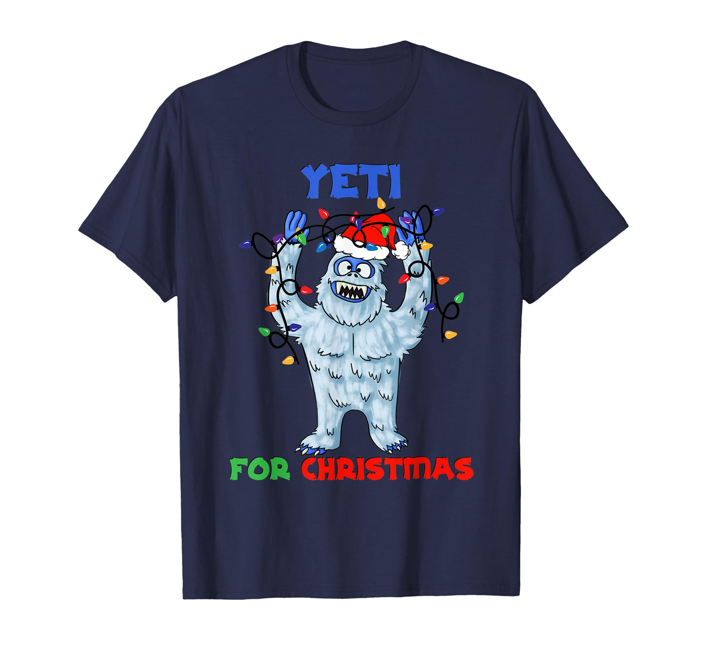 Abominable Snowman Yeti For Christmas Yeti Monster Holiday T-Shirt