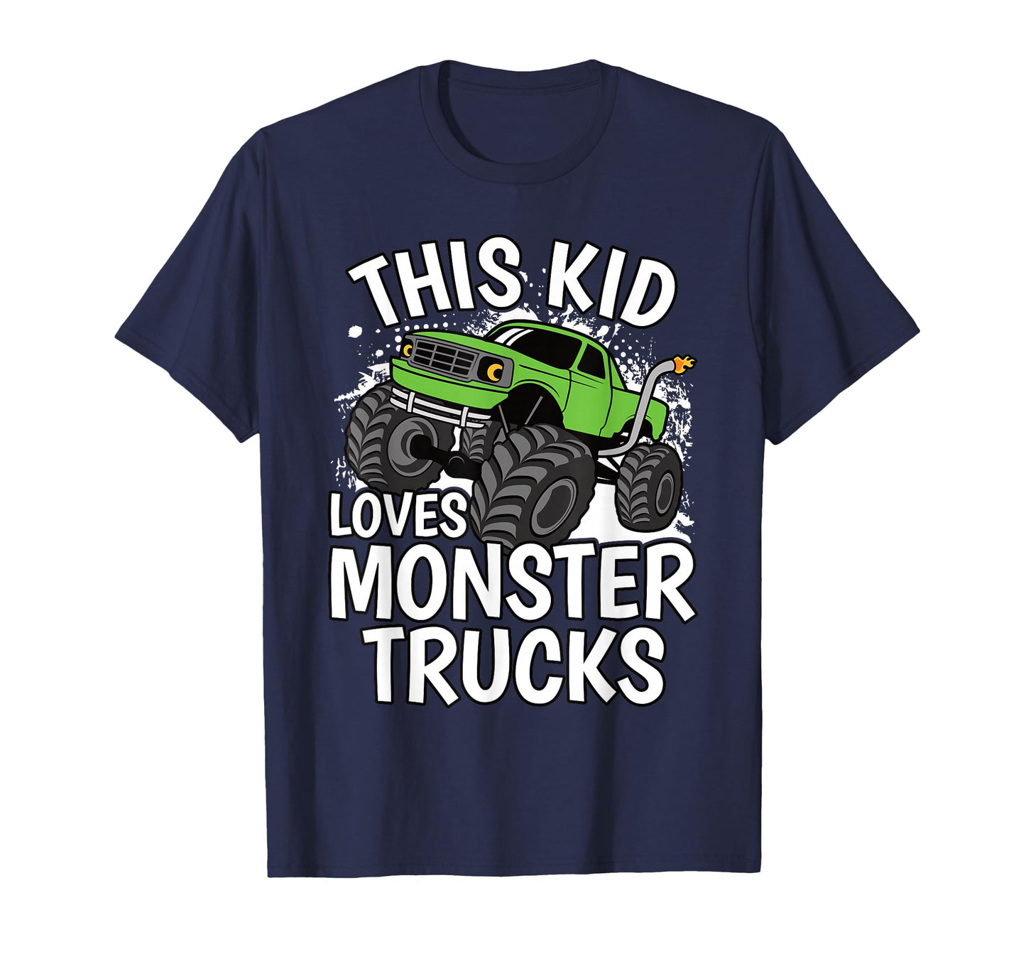 This Kid Loves Monster Trucks Funny Boys Girls Kids T-Shirt