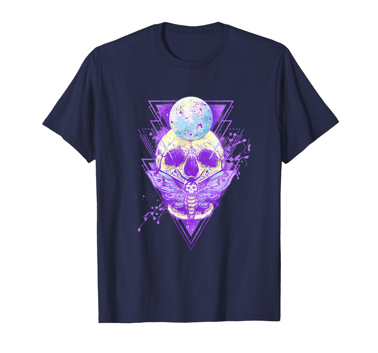 Pastel Goth Skull Deaths Head Moth T-Shirt