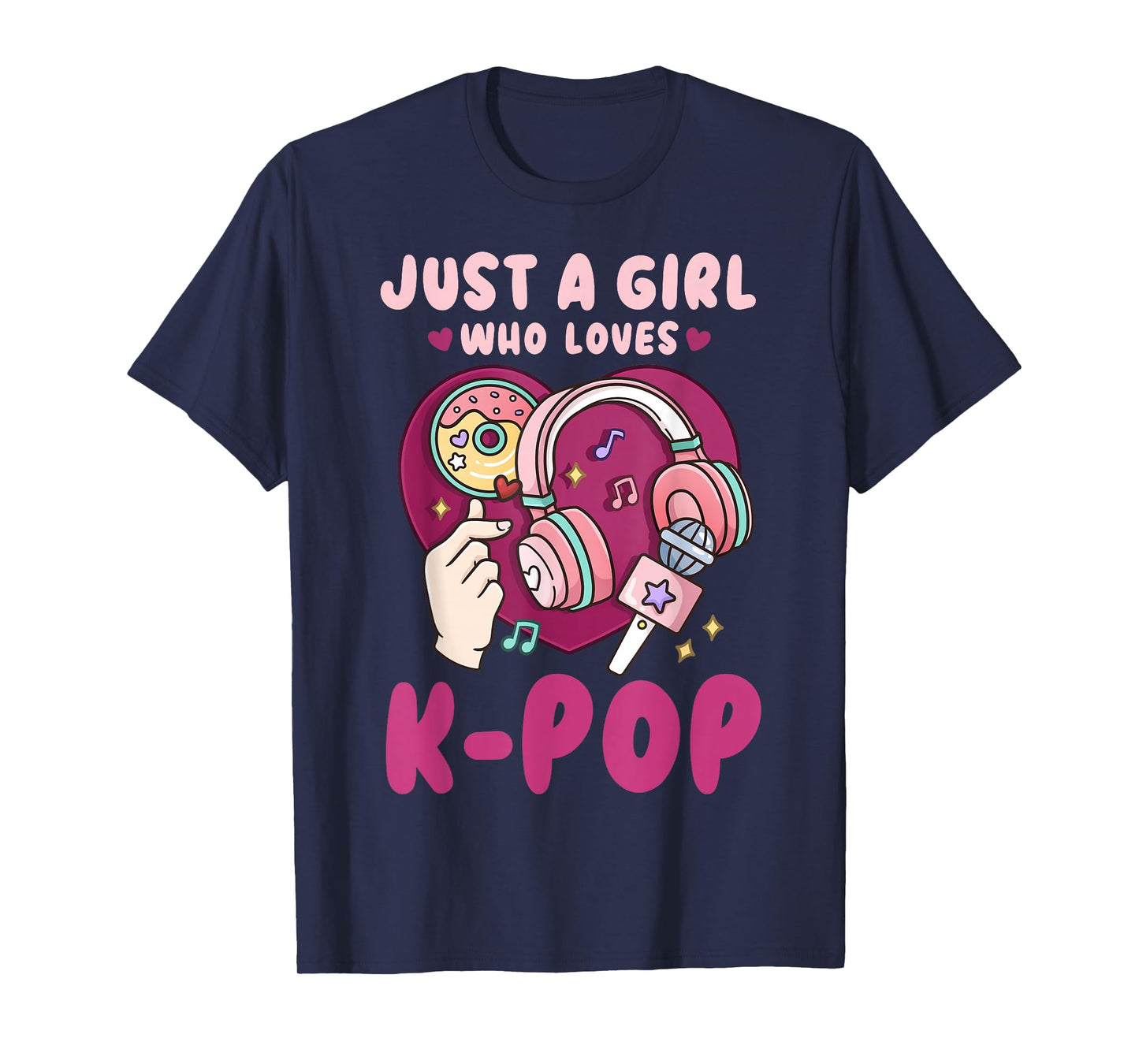 K-Pop & Anime Lovers Unisex-Kids Black K-Pop Theme Girls T-Shirt