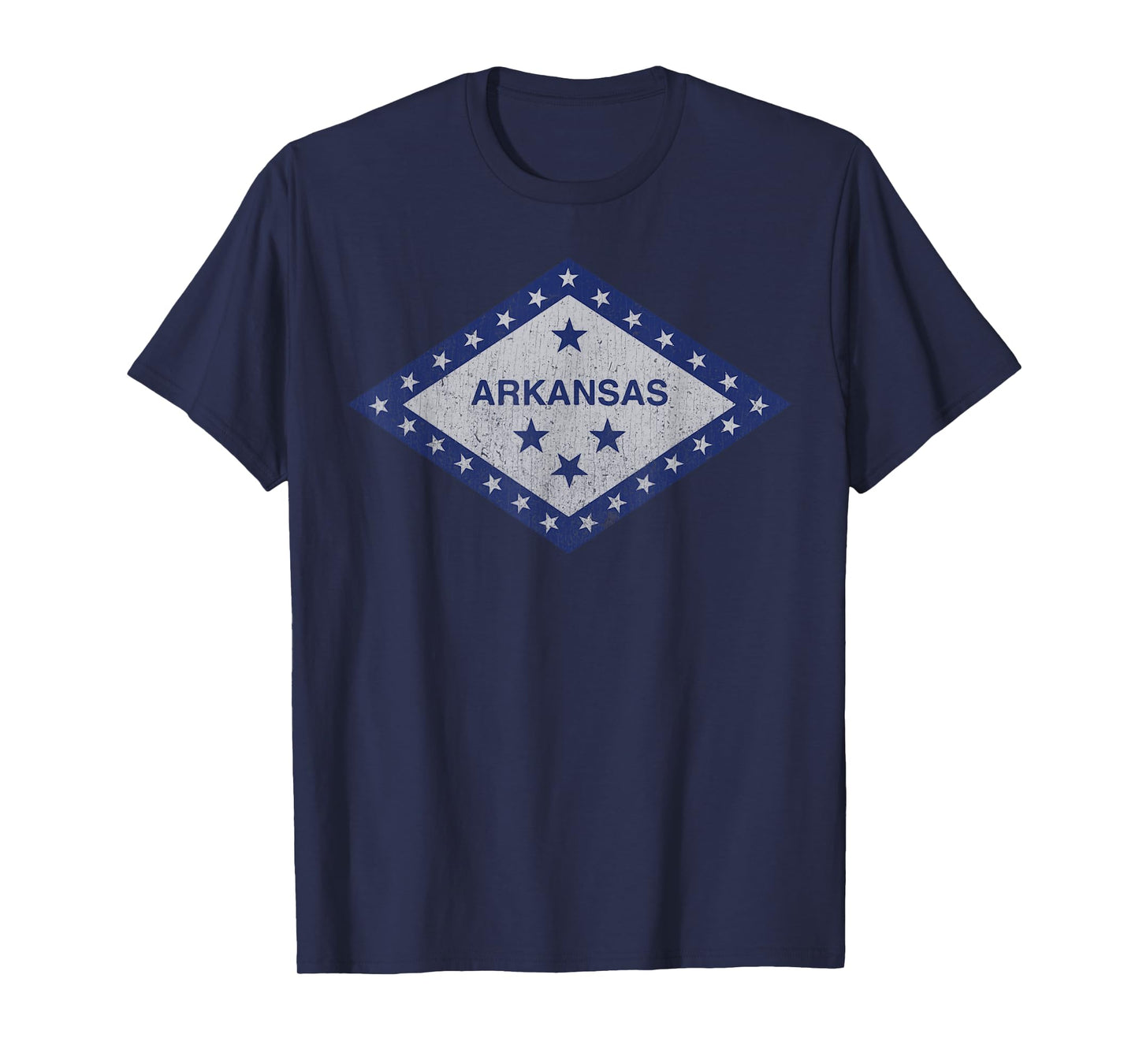 Distressed Stars Arkansas State Flag T-Shirt