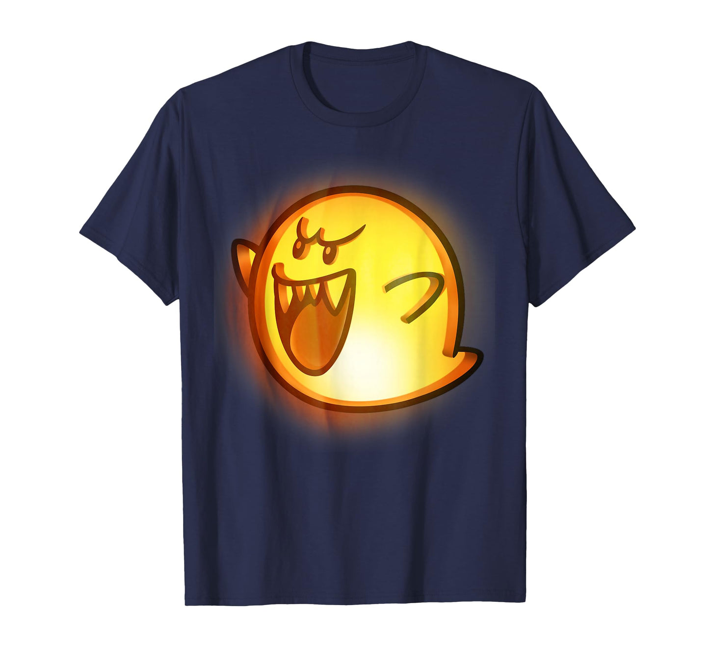 Nintendo Super Mario Boo Halloween Pumpkin Graphic T-Shirt T-Shirt