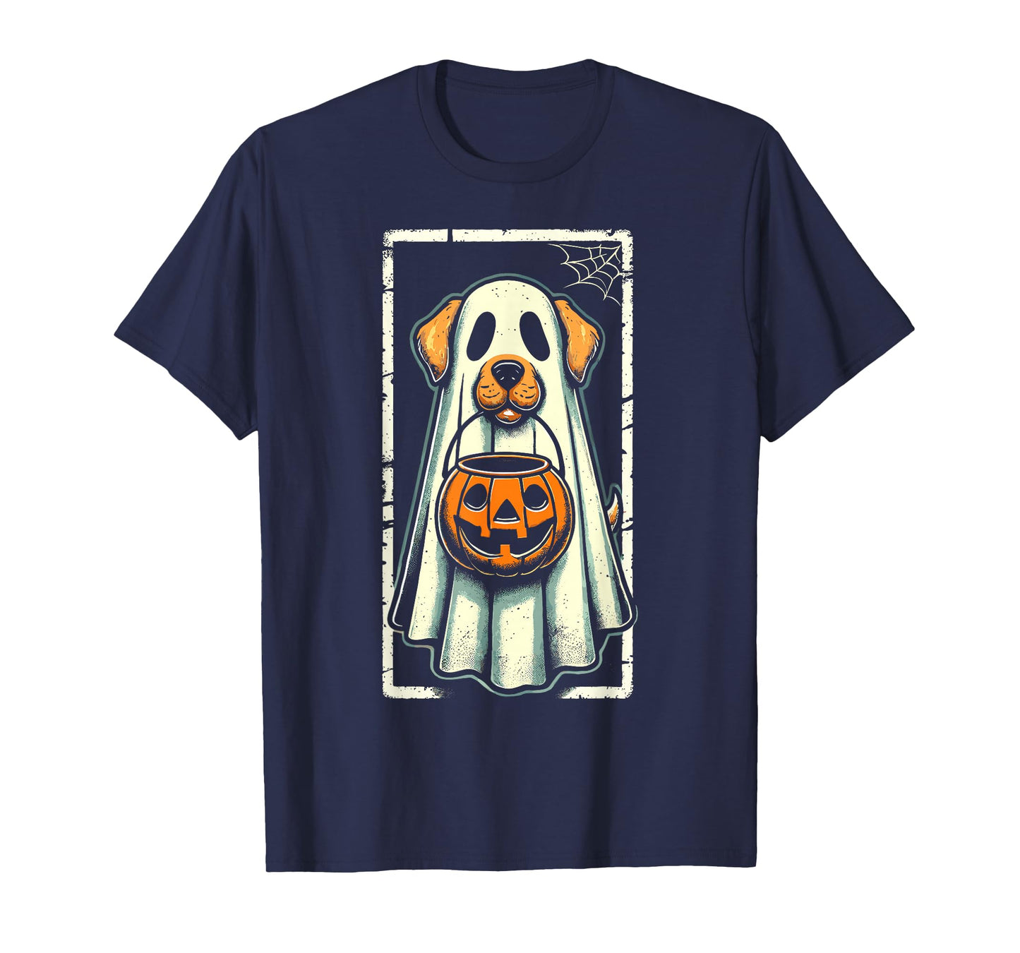 Cute Dog Men Women Kids Boys Girls Halloween Funny Ghost T-Shirt