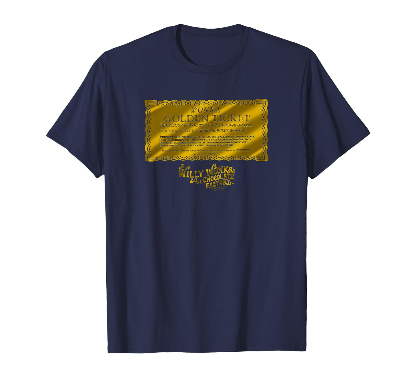 Willy Wonka & The Chocolate Factory Golden Ticket T-Shirt