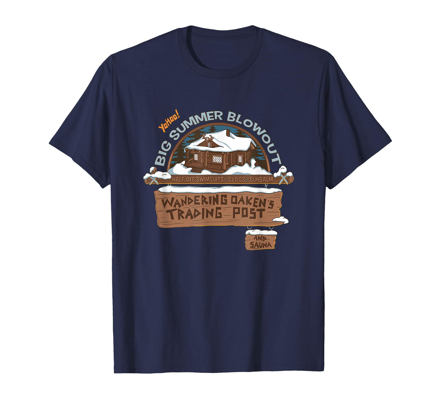 Disney Frozen Wandering Oaken's Trading Post Vintage Logo T-Shirt