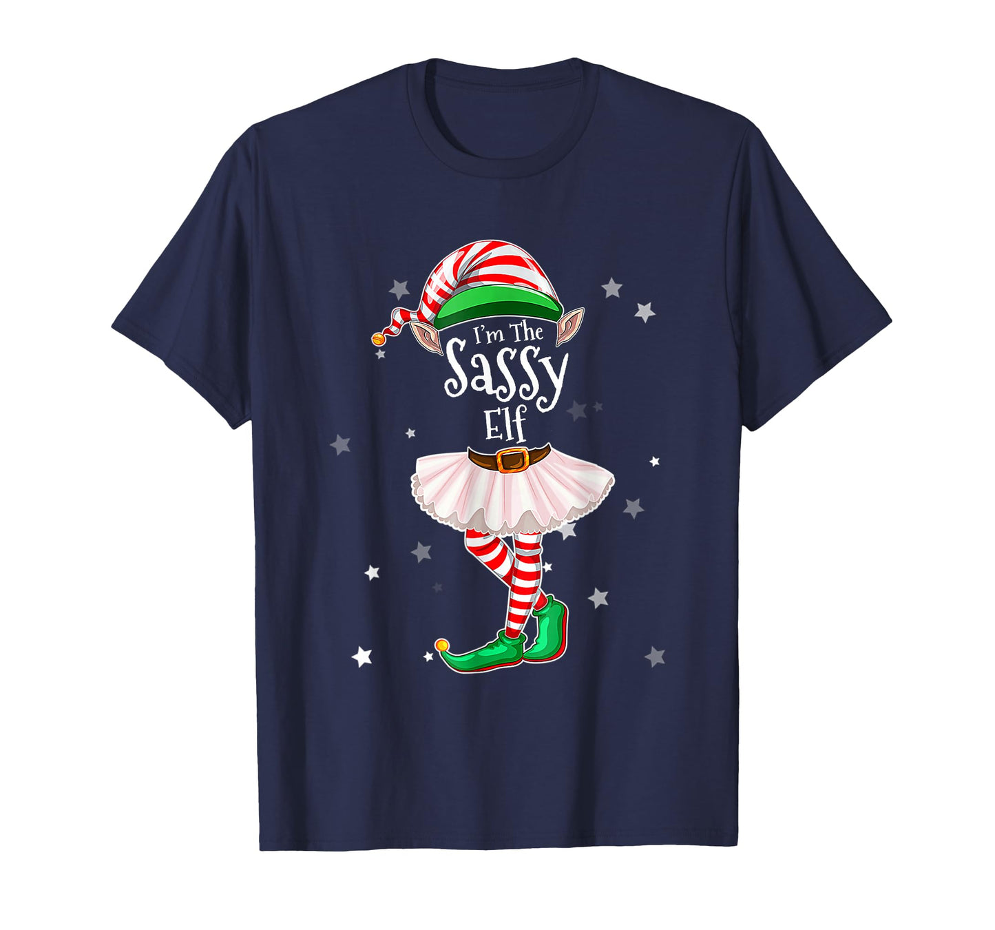I'm The Sassy Elf T-Shirt Matching Christmas Costume Shirt T-Shirt