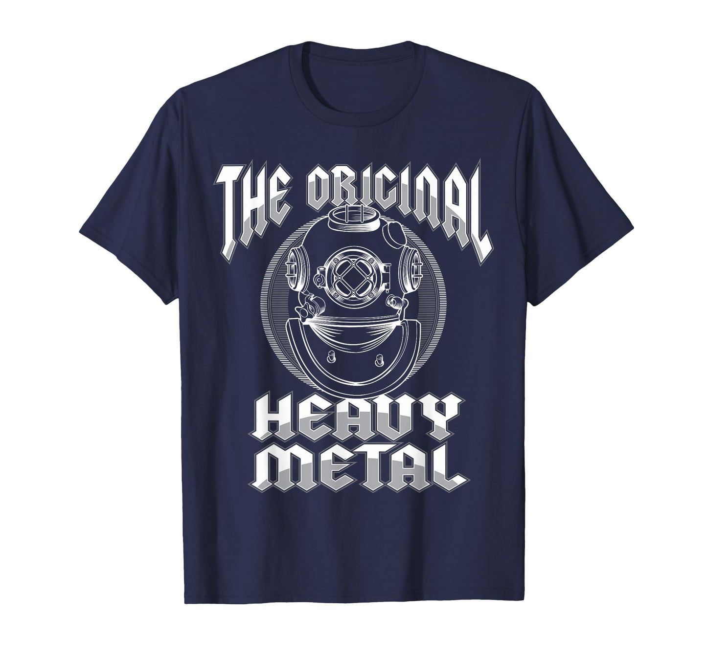 Deep Sea Diving Helmet Original Heavy Metal Underwater Diver T-Shirt