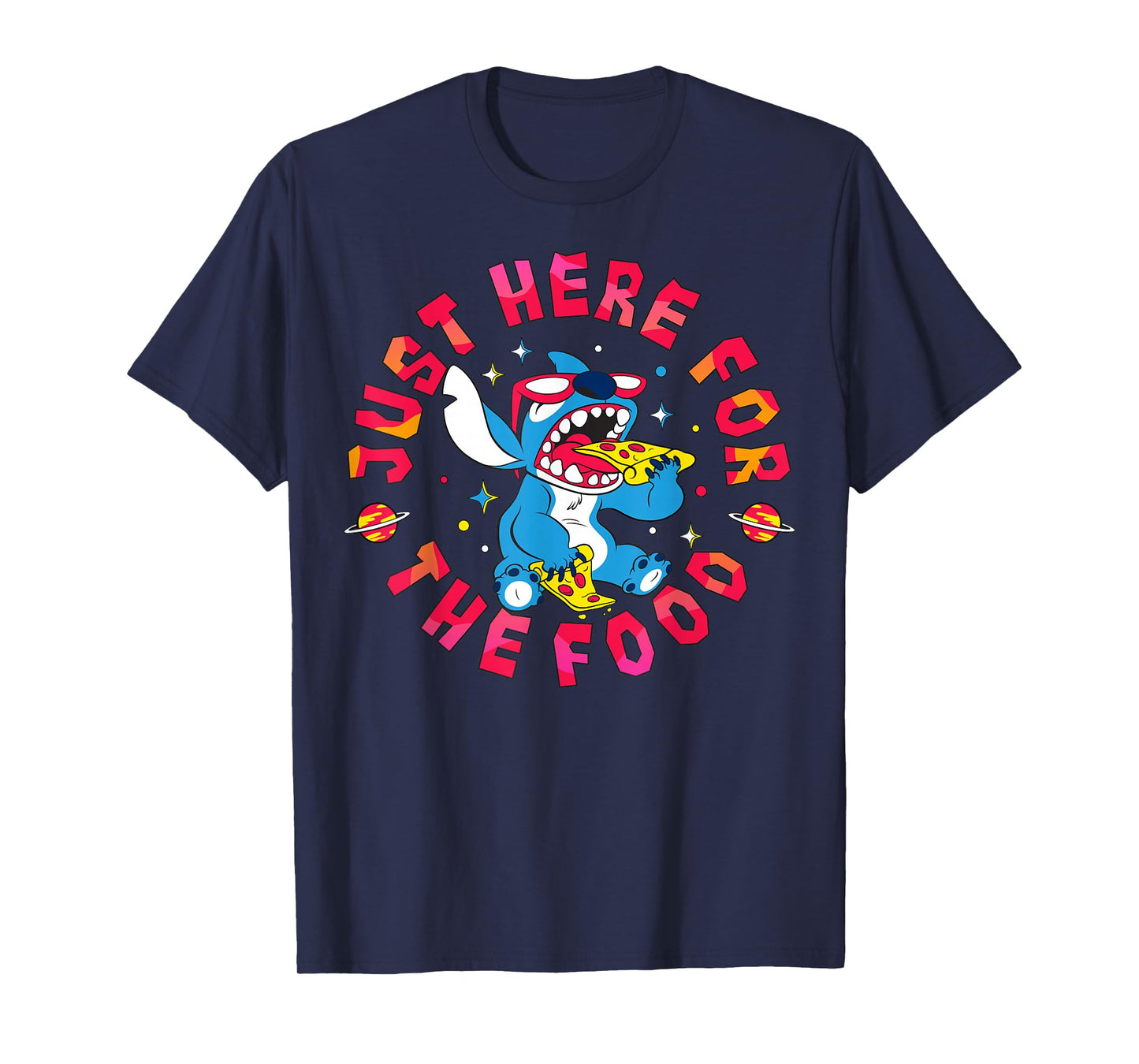Disney Lilo & Stitch Just Here for The Food T-Shirt