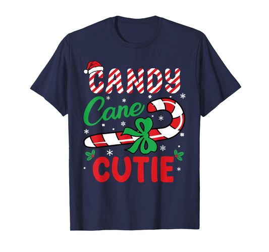 Candy Cane Cutie Funny Christmas Holiday Boys Toddlers Kids T-Shirt