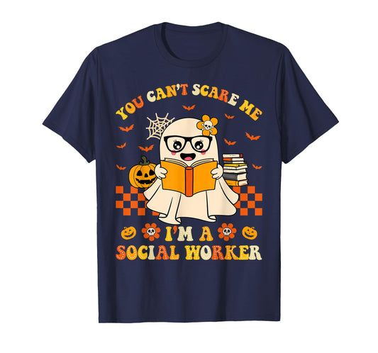 You Can't Scare Me I'm a School Social Worker Halloween T-Shirt