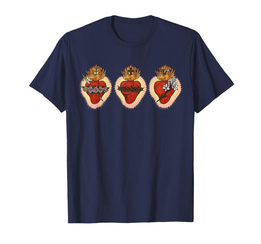Sacred Immaculate and Most Chaste Heart Jesus Mary Joseph T-Shirt