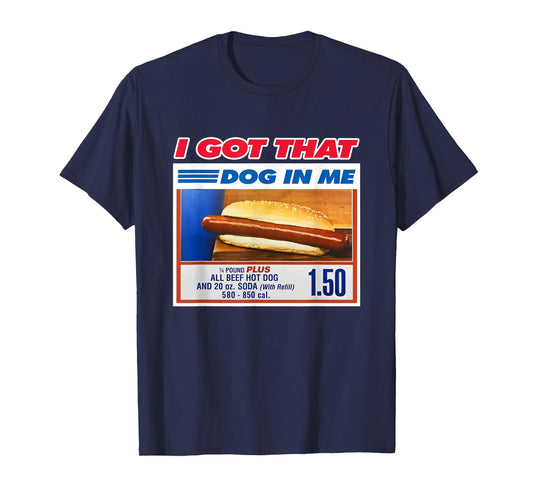 Retro Vintage I Got That Dog in Me Funny Hotdog Men Women T-Shirt