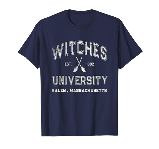 Funny WITCHES UNIVERSITY Salem Witchy School Wiccan College T-Shirt