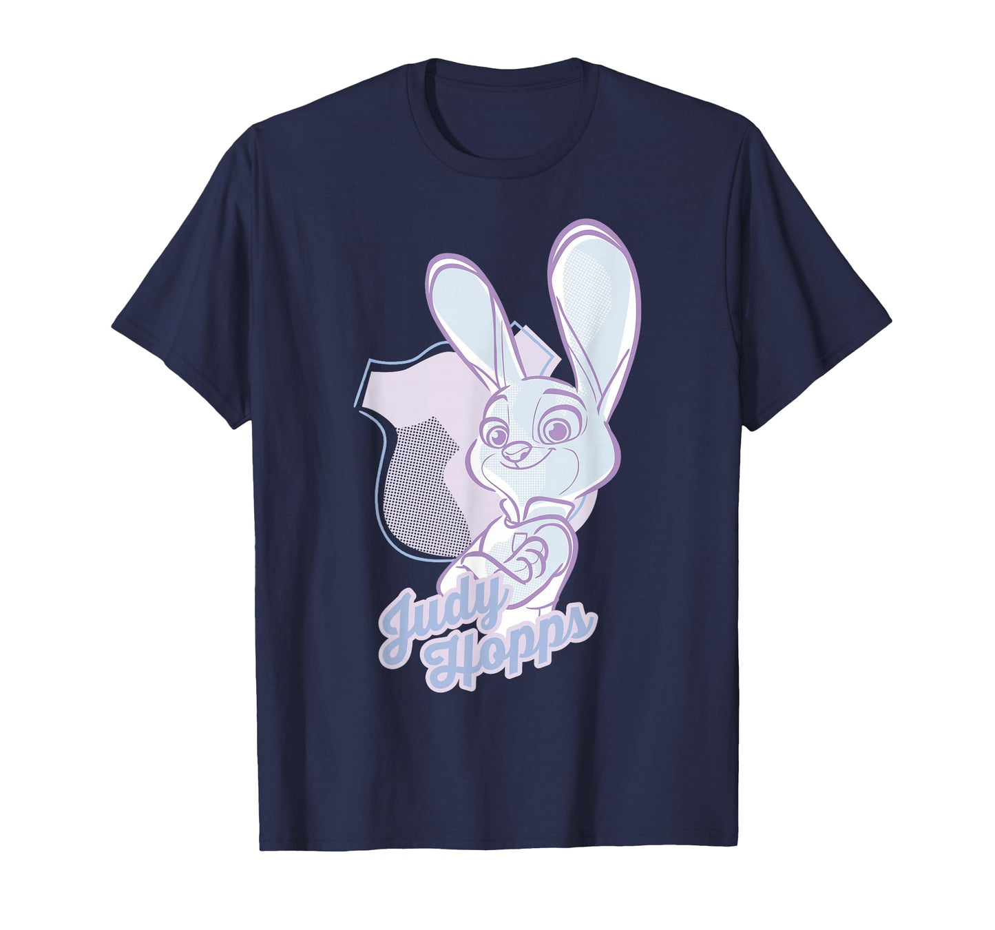 Disney Zootopia Juddy Hopps Pastel Line Pop Graphic T-Shirt T-Shirt