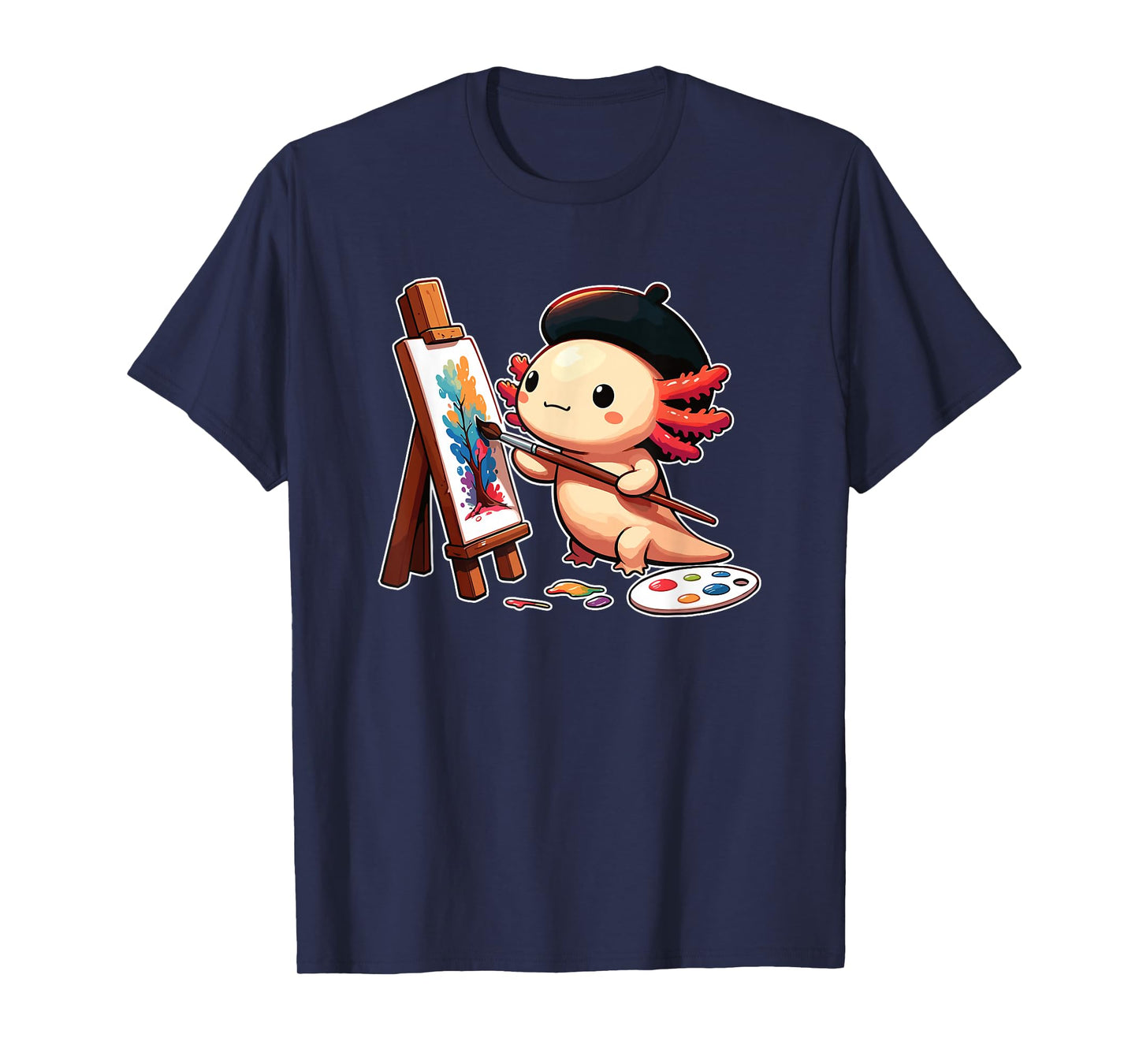 Painter Art Artist Axolotl T-Shirt