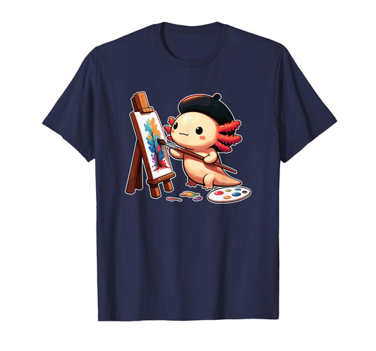 Painter Art Artist Axolotl T-Shirt