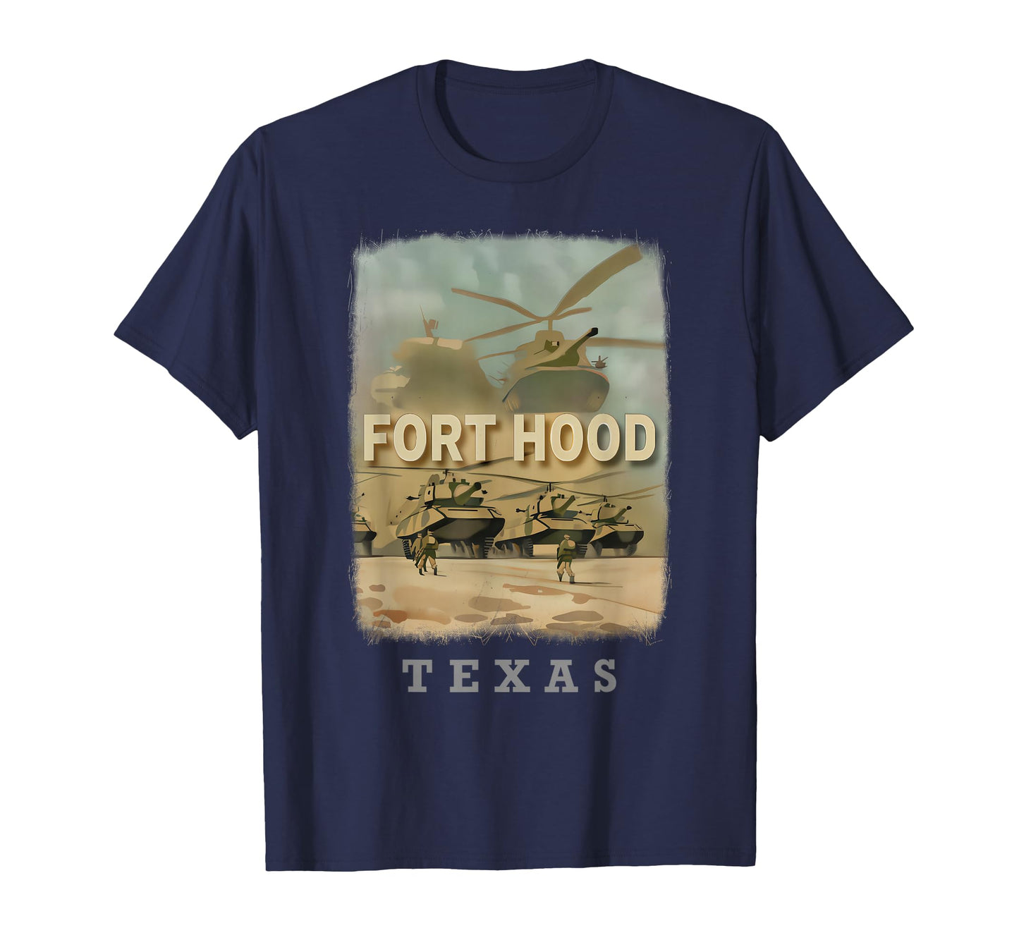 Fort Hood Texas TX Military Might SD755 T-Shirt