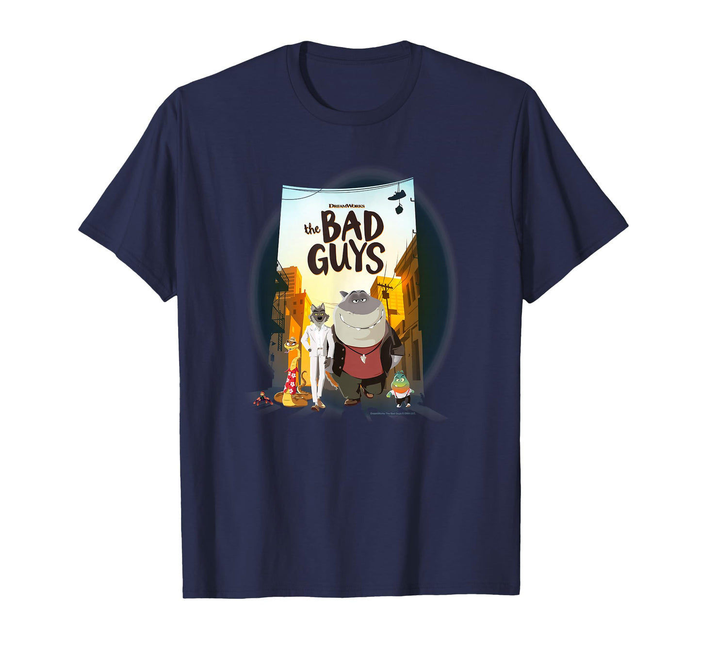 The Bad Guys Group Movie Poster Alternate T-Shirt