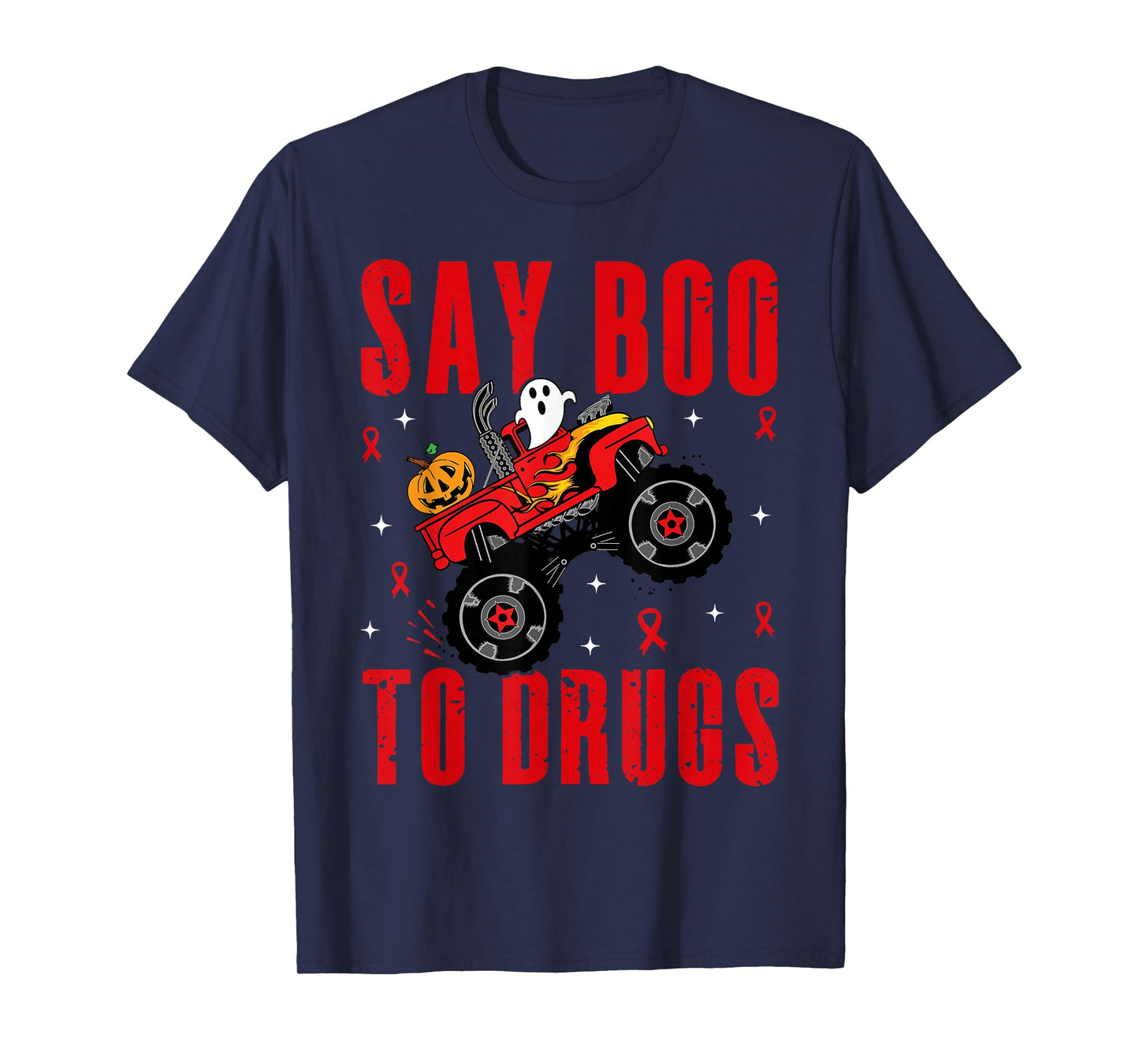 Red Ribbon Week Awareness Halloween Women Men Toddler Kids T-Shirt