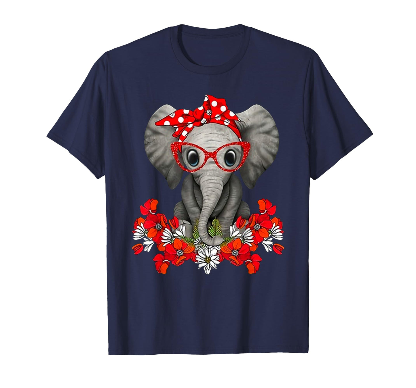 Save The Elephants t-shirt Elephant mom red bow woman T-Shirt