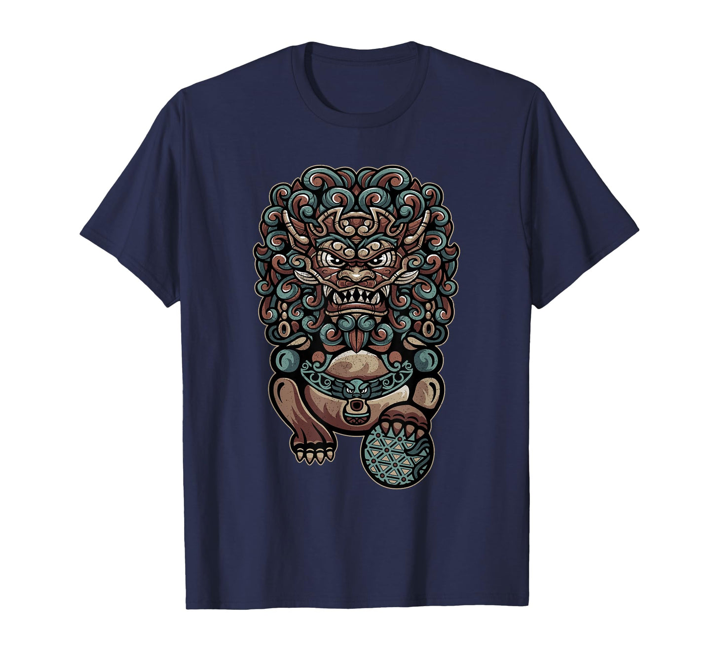 Chinese Guardian Lion Fu Dog or Foo Dog T-Shirt for Men Women