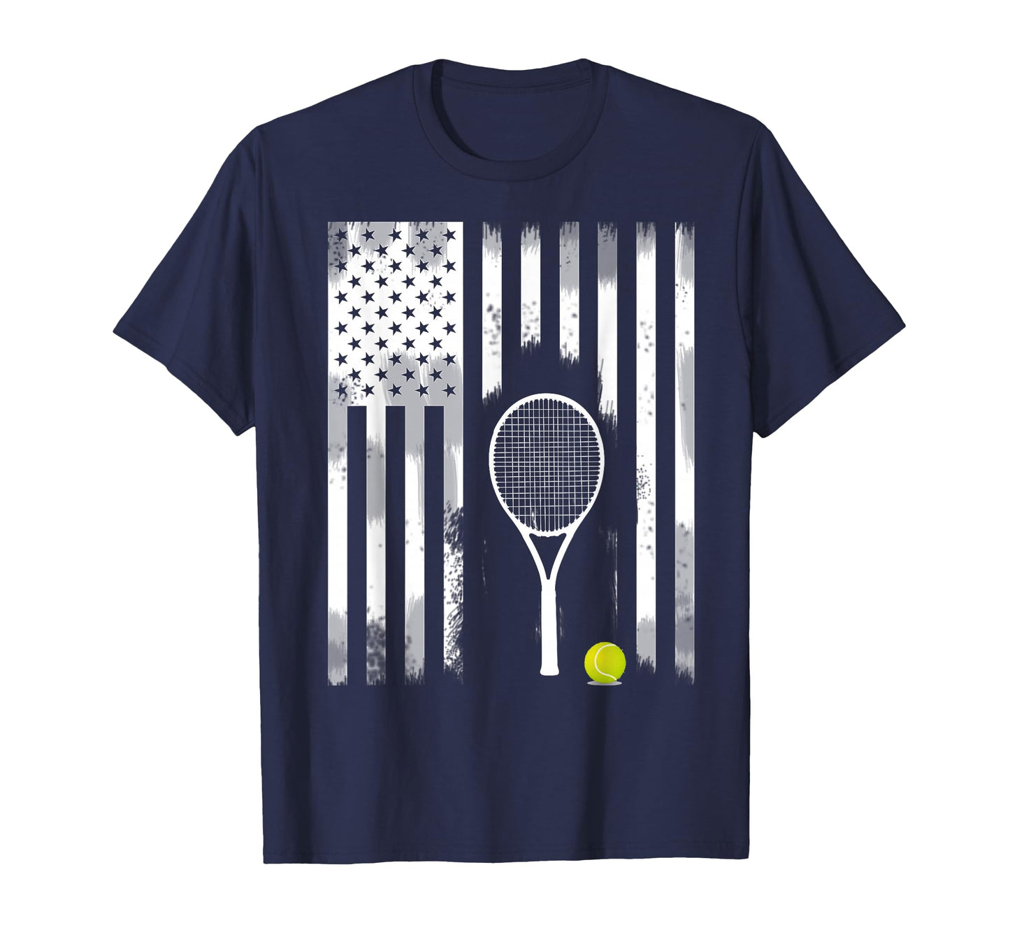 tennis American flag USA America tennis open patriot T-Shirt