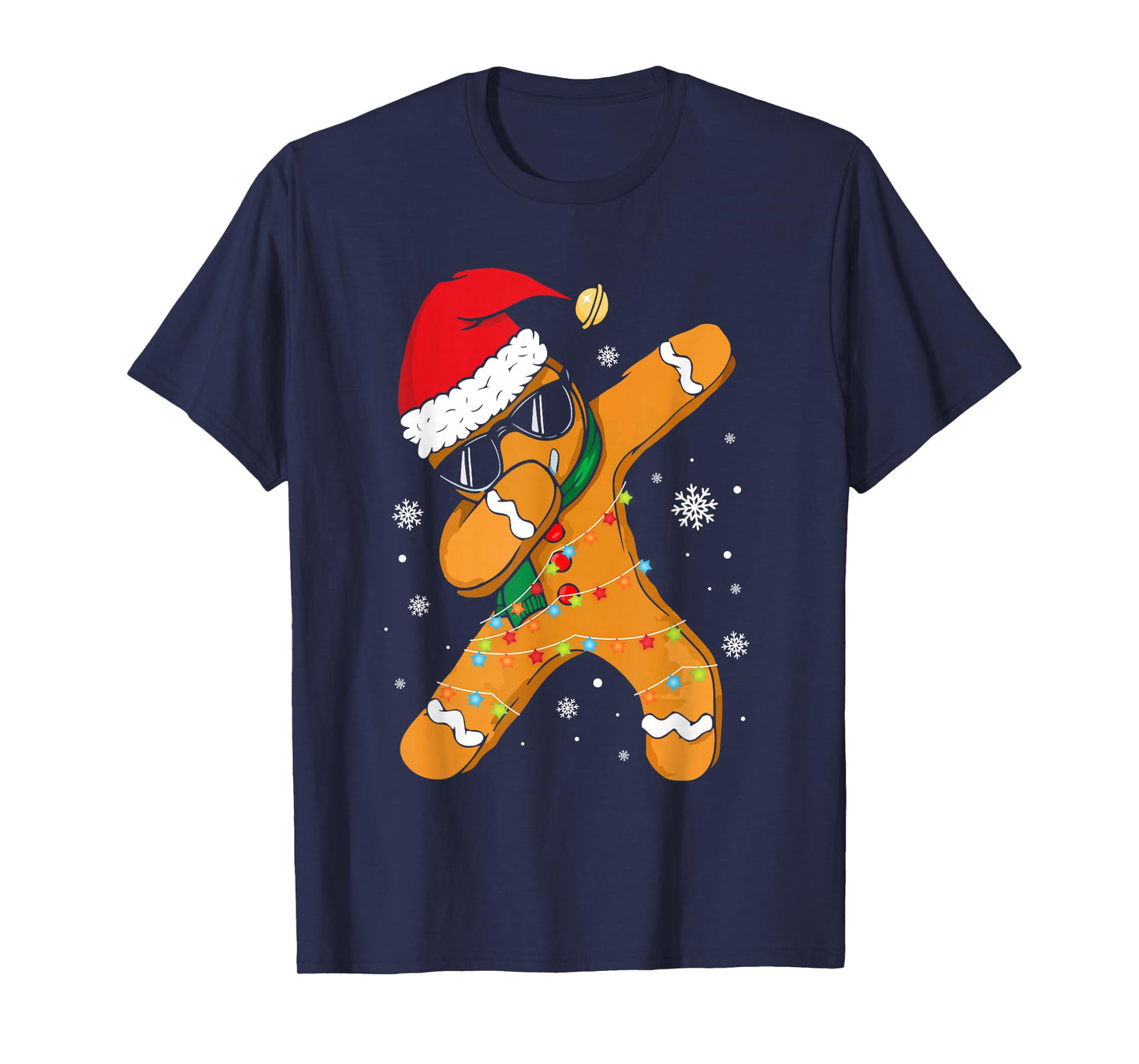 Dabbing Gingerbread Christmas Boys Girls Kids Funny Xmas Dab T-Shirt