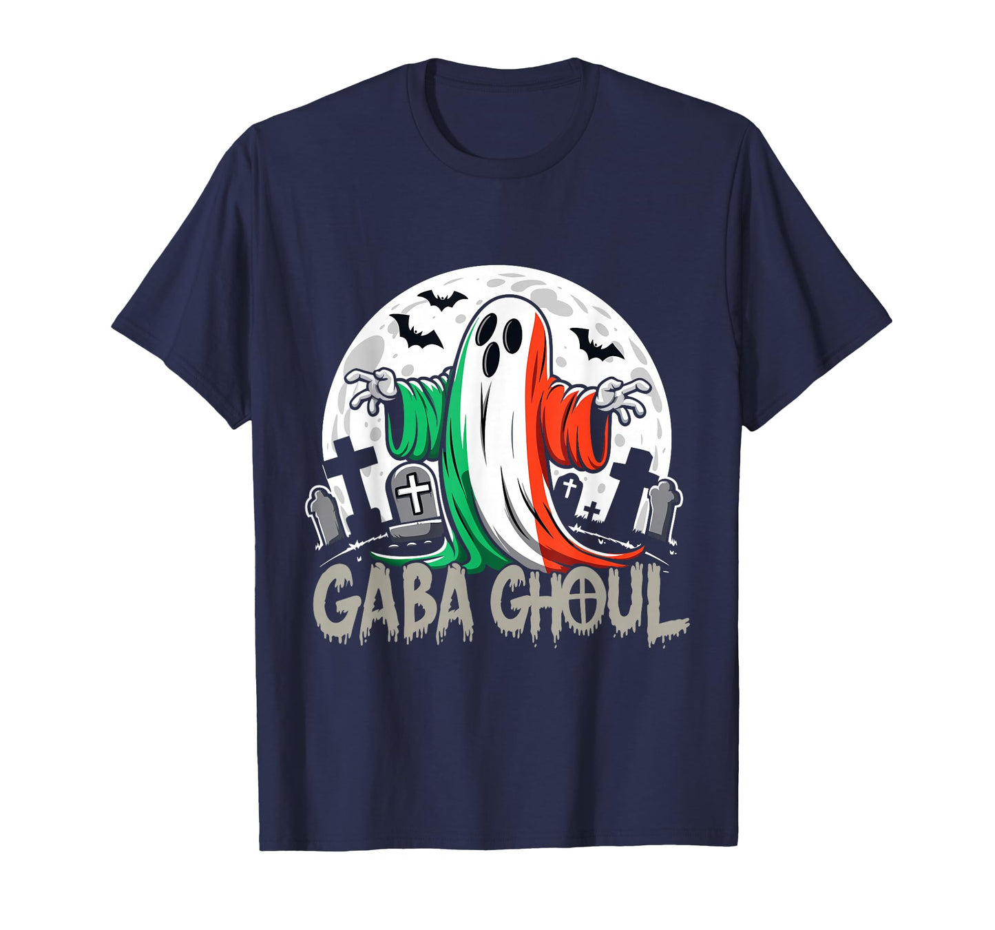 Funny Gaba Ghoul Italian Ghost Graveyard Full moon Gabagool T-Shirt