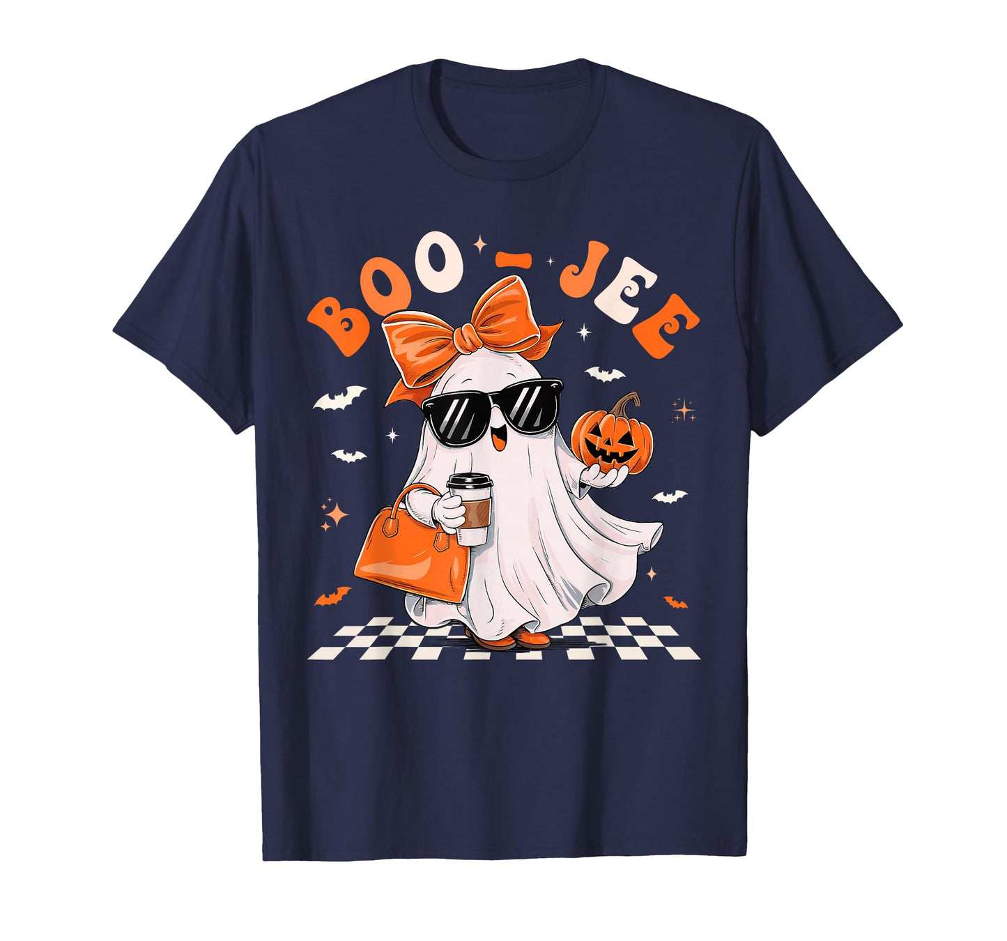 Cute Ghost Boujee Boo-Jee Funny Halloween Spooky Season T-Shirt