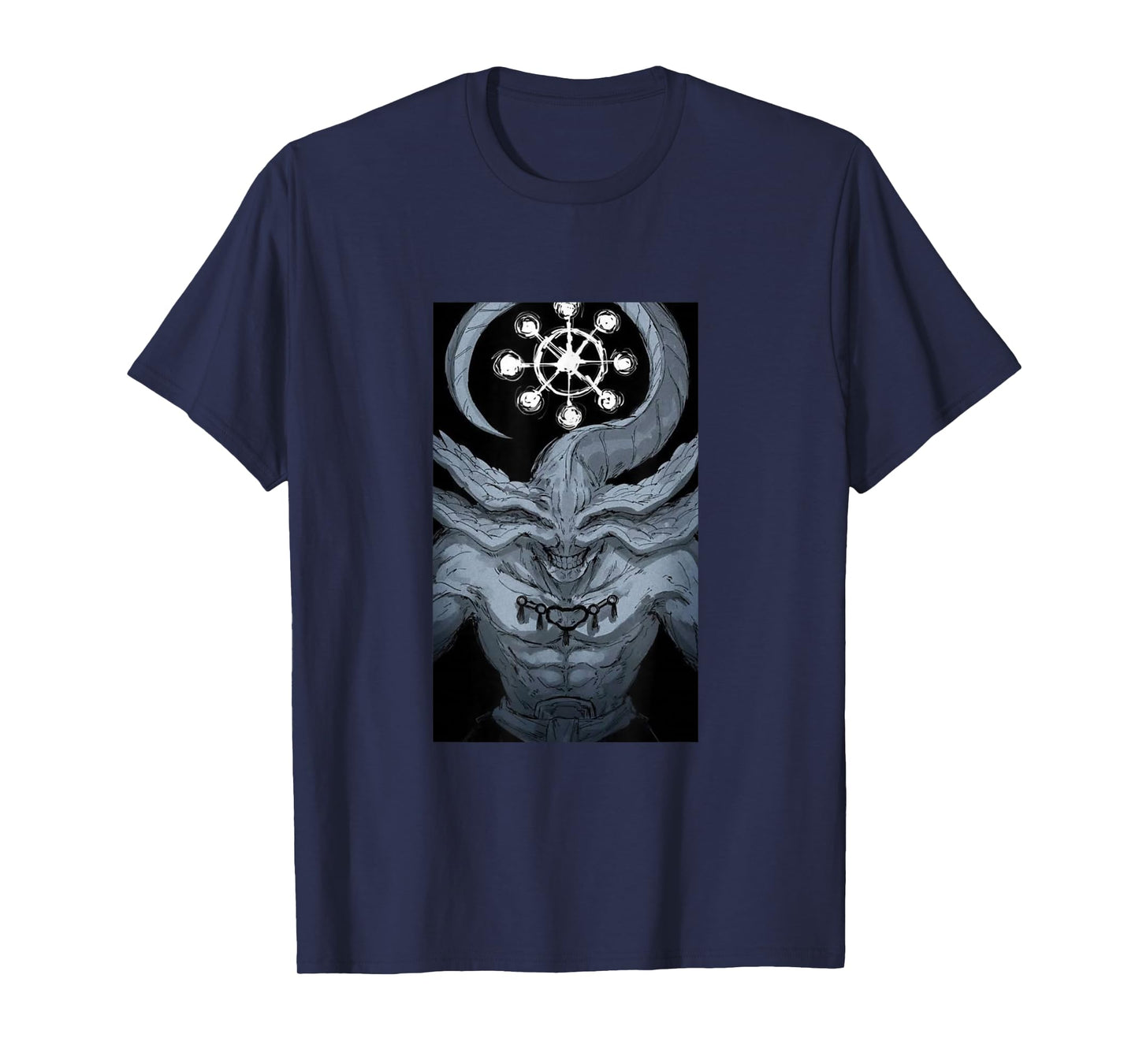 JujuCustoms Unisex Anime Apparel T-Shirt, Black, Small, Short Sleeve, Crew Neck, Classic Fit, Anime Graphic