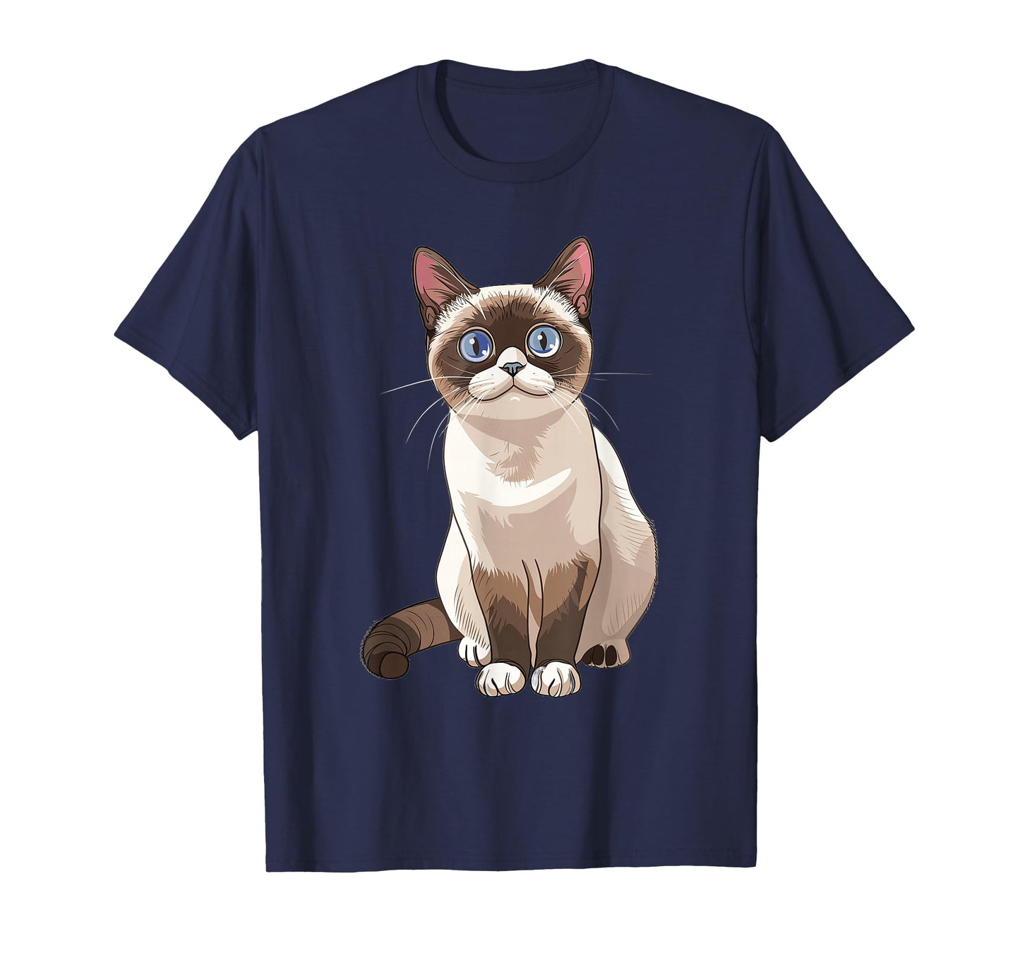Snowshoe Cat Anime T-Shirt