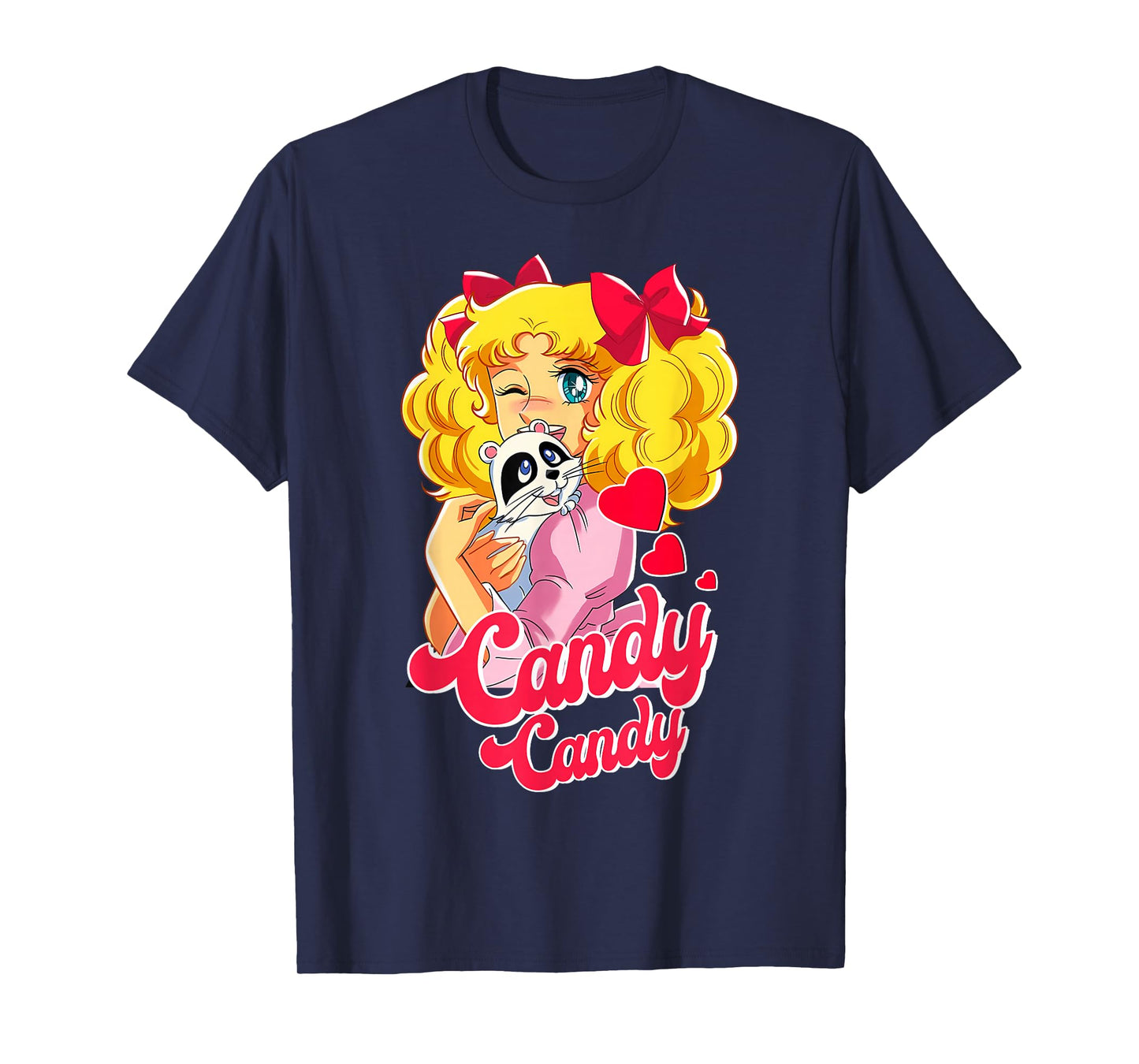 Candy Raccoon Cartoon Japanese 80s Retro Vintage Anime Manga T-Shirt