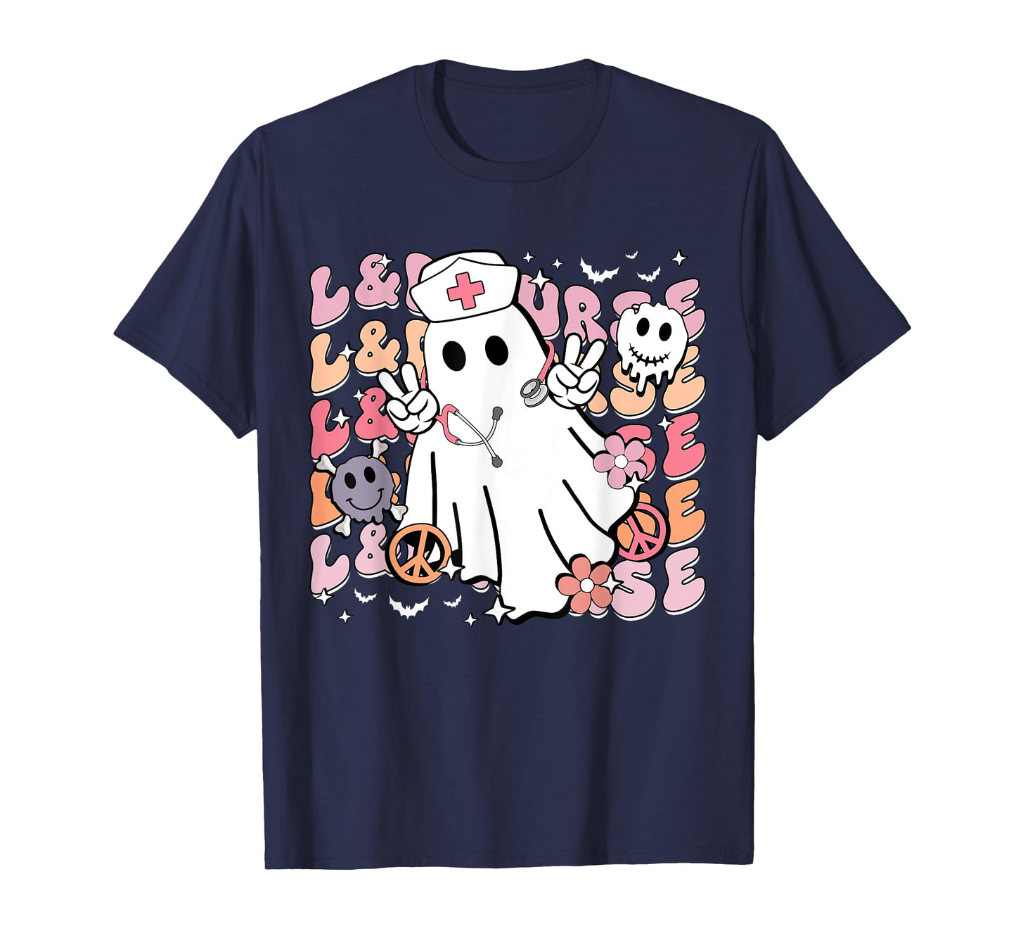 Groovy Labor & Delivery Funny Halloween Costume L&D Nurse T-Shirt