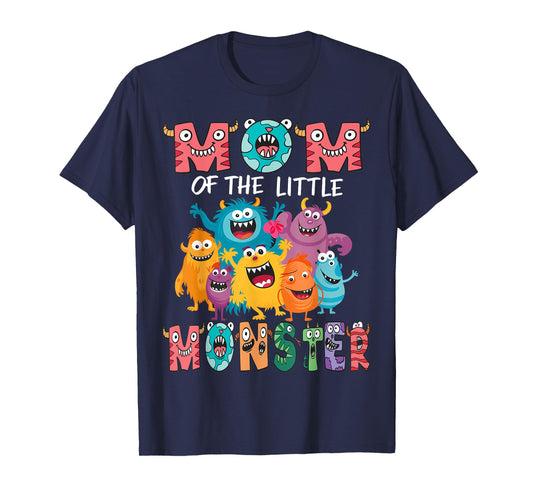 Mom Of The Little Monster Kids 1St Birthday Party T-Shirt