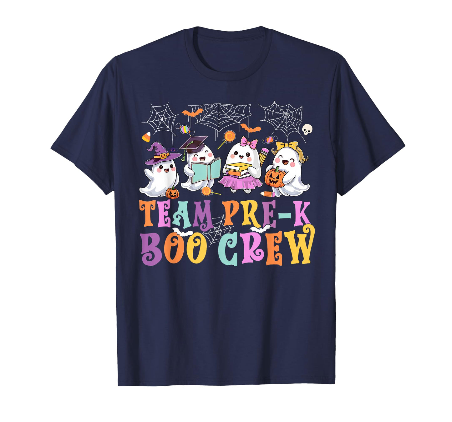 Pre-K Boo Crew Ghost Halloween Teacher Student T-Shirt