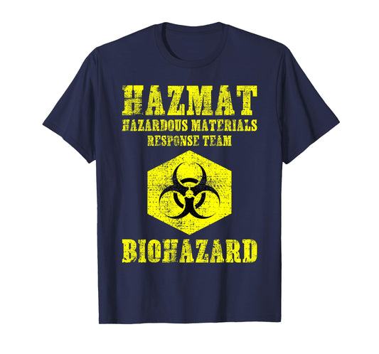 Hazardous Material Hazmat Response Team Grunge Biohazard T-Shirt