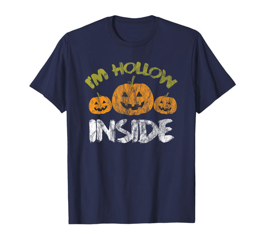 Hollow Inside Funny Retro Halloween T-Shirt