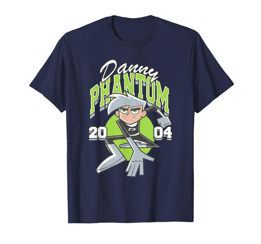 Danny Phantom 2004 Athletic Logo Retro Cartoon T-Shirt