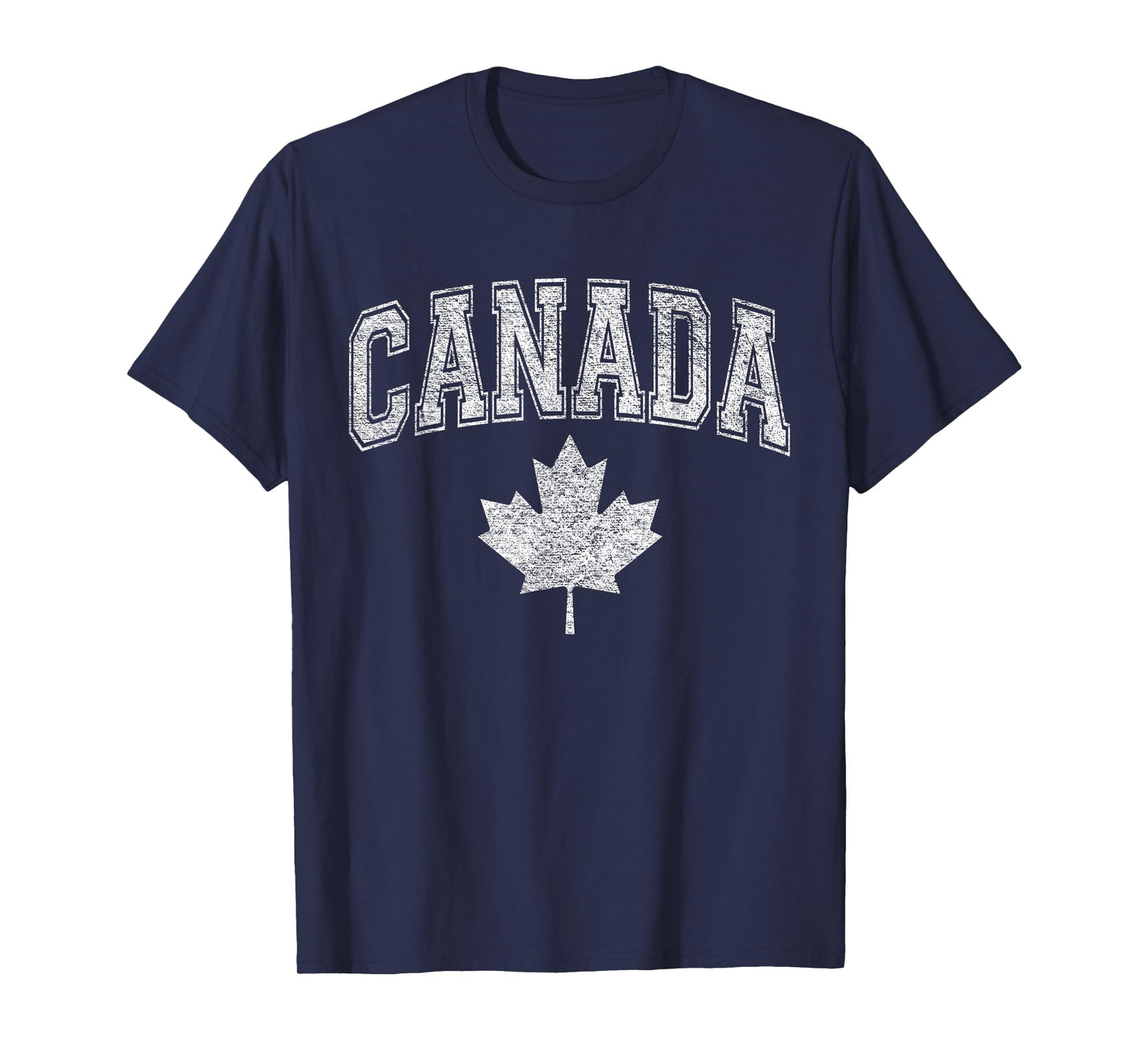 CANADA ATHLETIC TEAM SPORTS FLAG VARSITY STYLE MAPLE LEAF T-Shirt