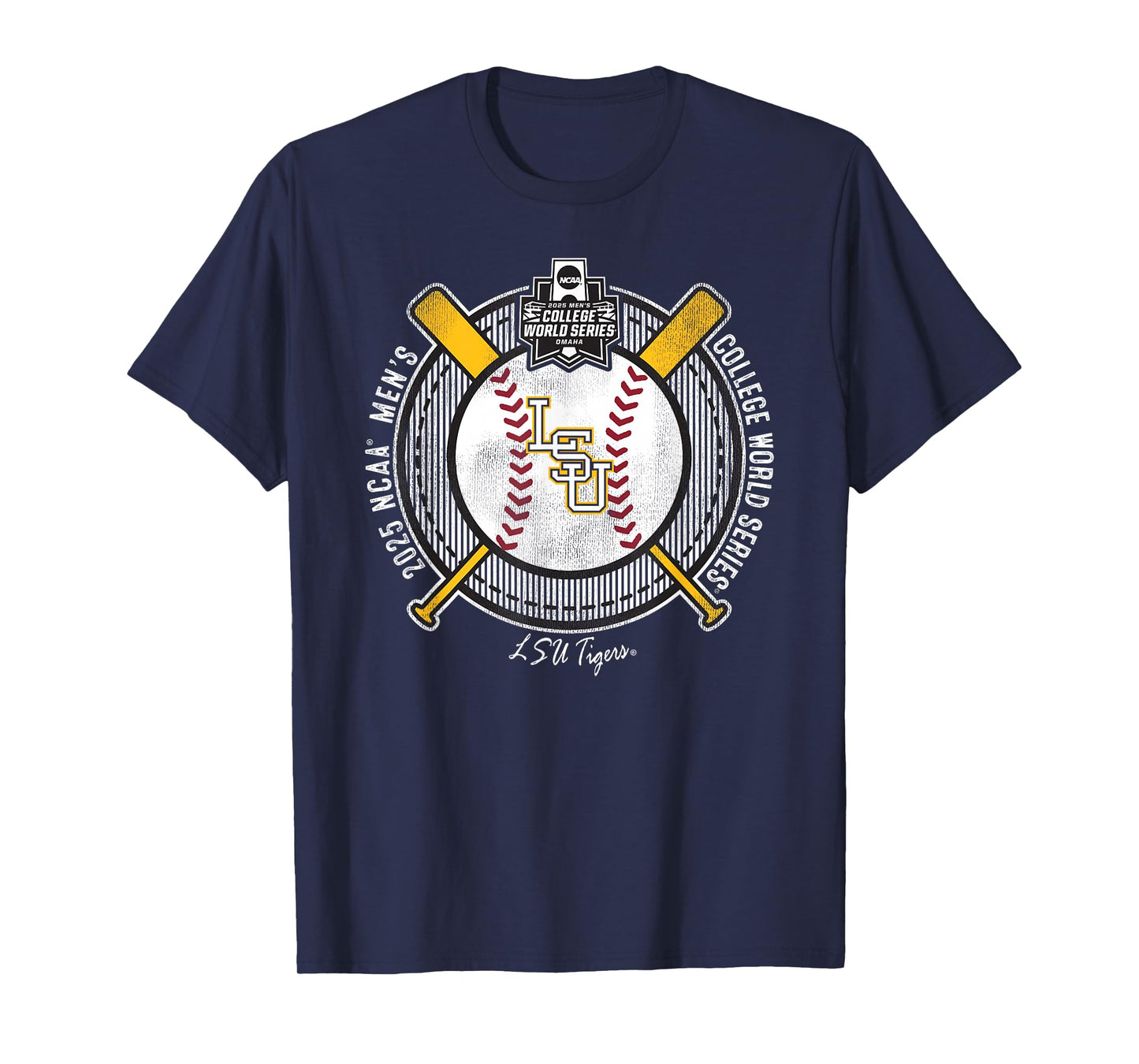 LSU Tigers College World Series 2025 Baseball MCWS Purple T-Shirt