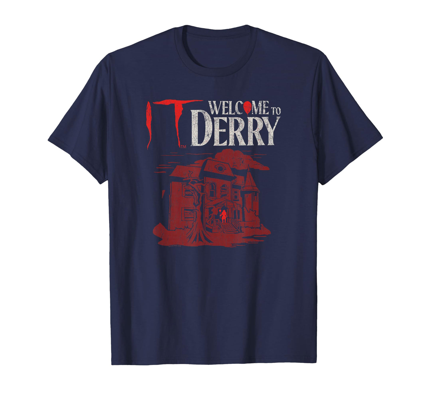 IT: Welcome to Derry Red Tone Haunted House Horror TV Show T-Shirt