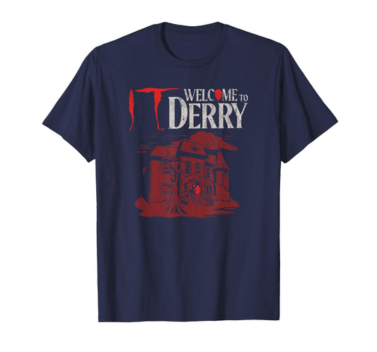IT: Welcome to Derry Red Tone Haunted House Horror TV Show T-Shirt